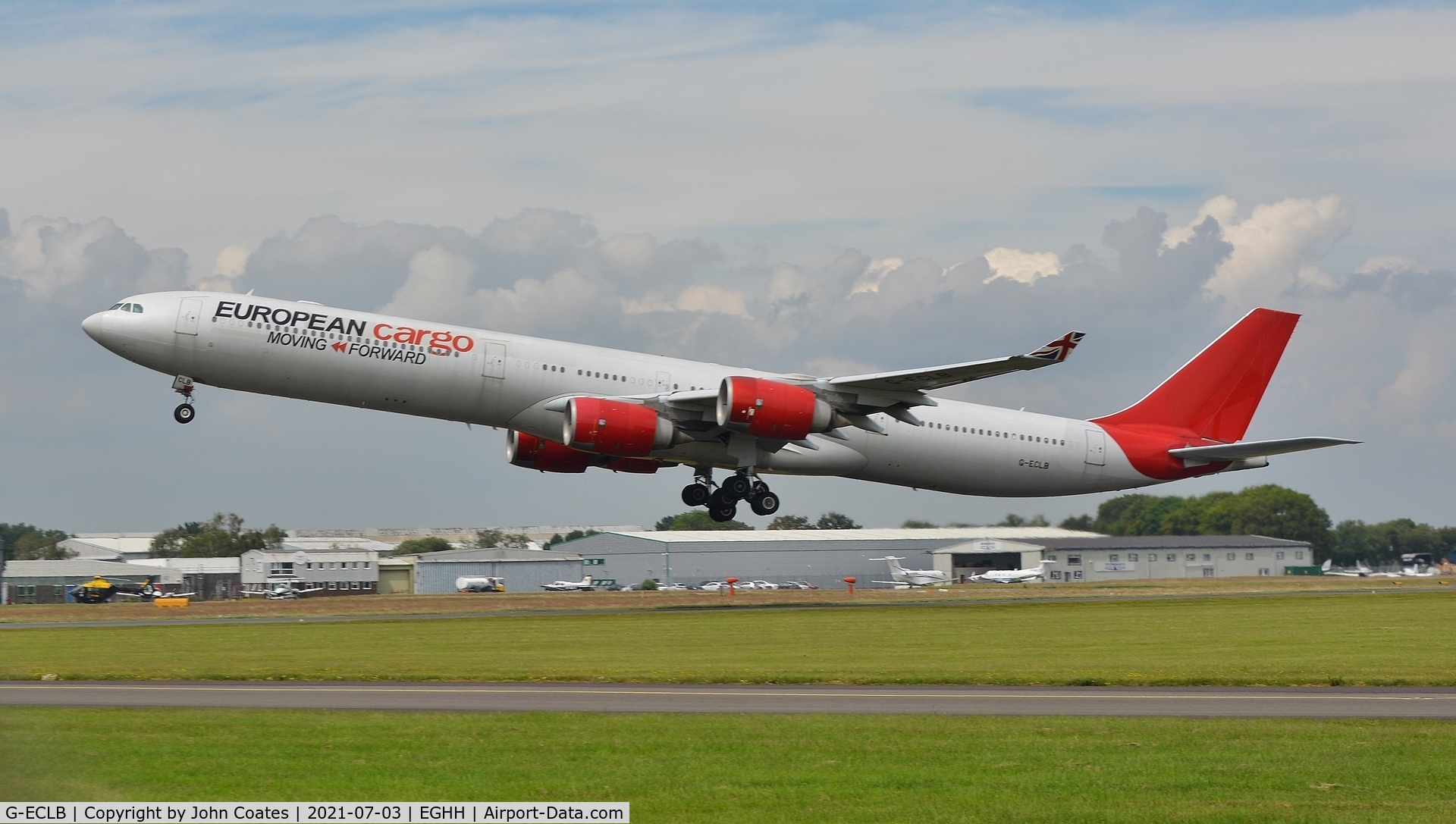 G-ECLB, 2006 Airbus A340-642 C/N 753, Departing off 26