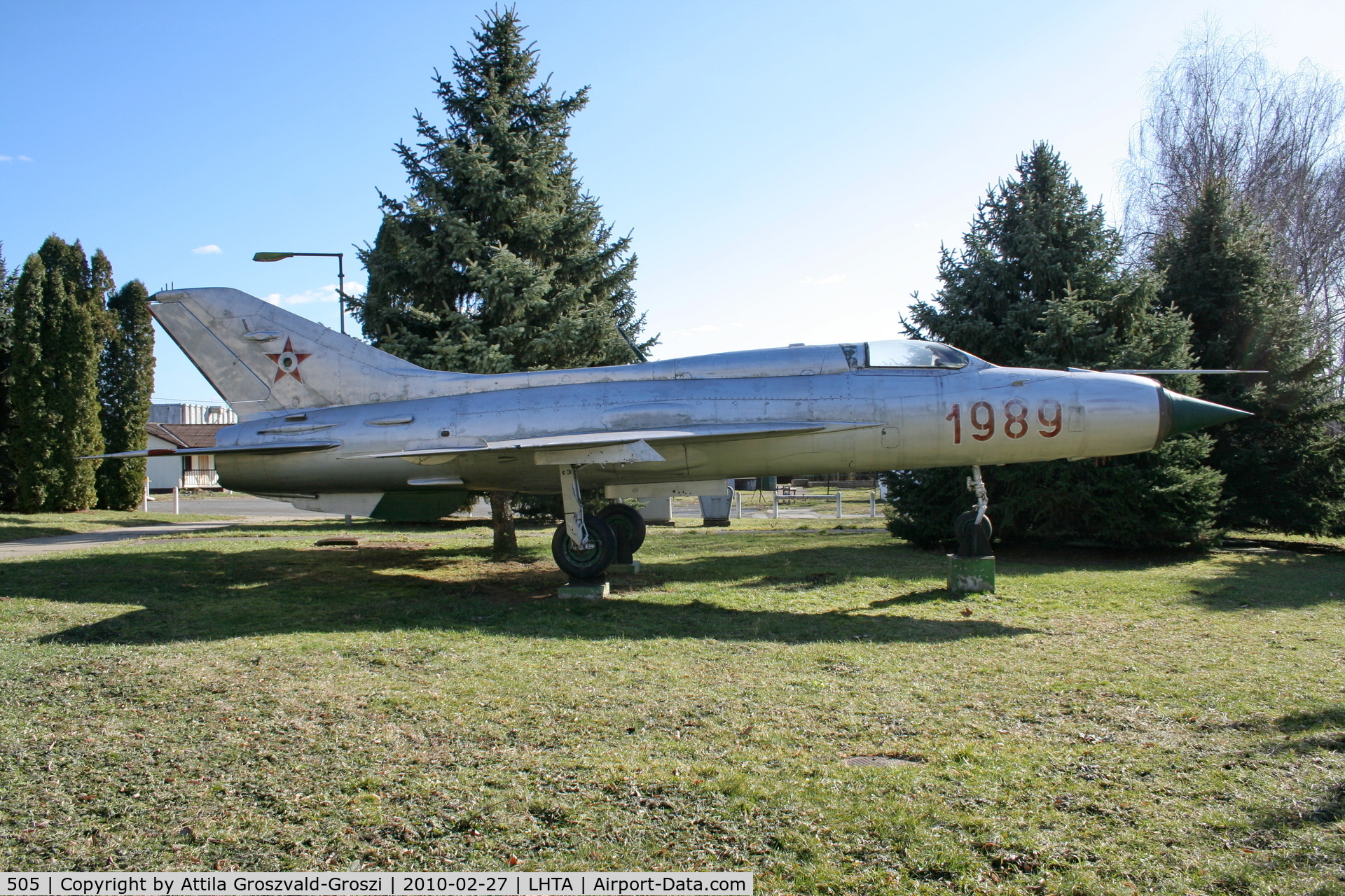 505, Mikoyan-Gurevich MiG-21PF C/N 760505, LHTA - Taszár Air Base, Hungary