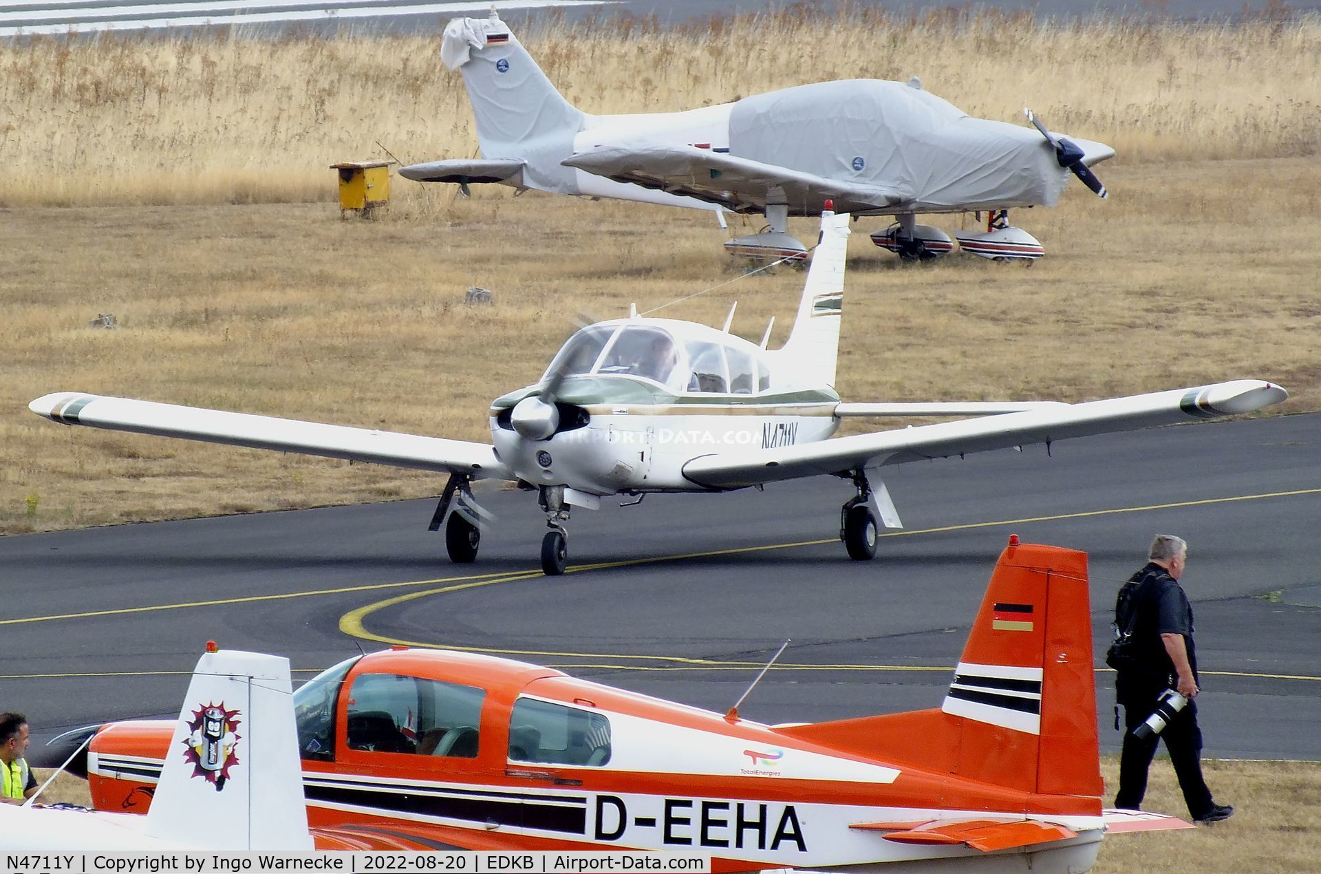 N4711Y, 1973 Piper PA-28R-200 Cherokee Arrow C/N 28R-7335424, Piper PA-28R-200 Cherokee Arrow at Bonn-Hangelar airfield during the Grumman Fly-in 2022