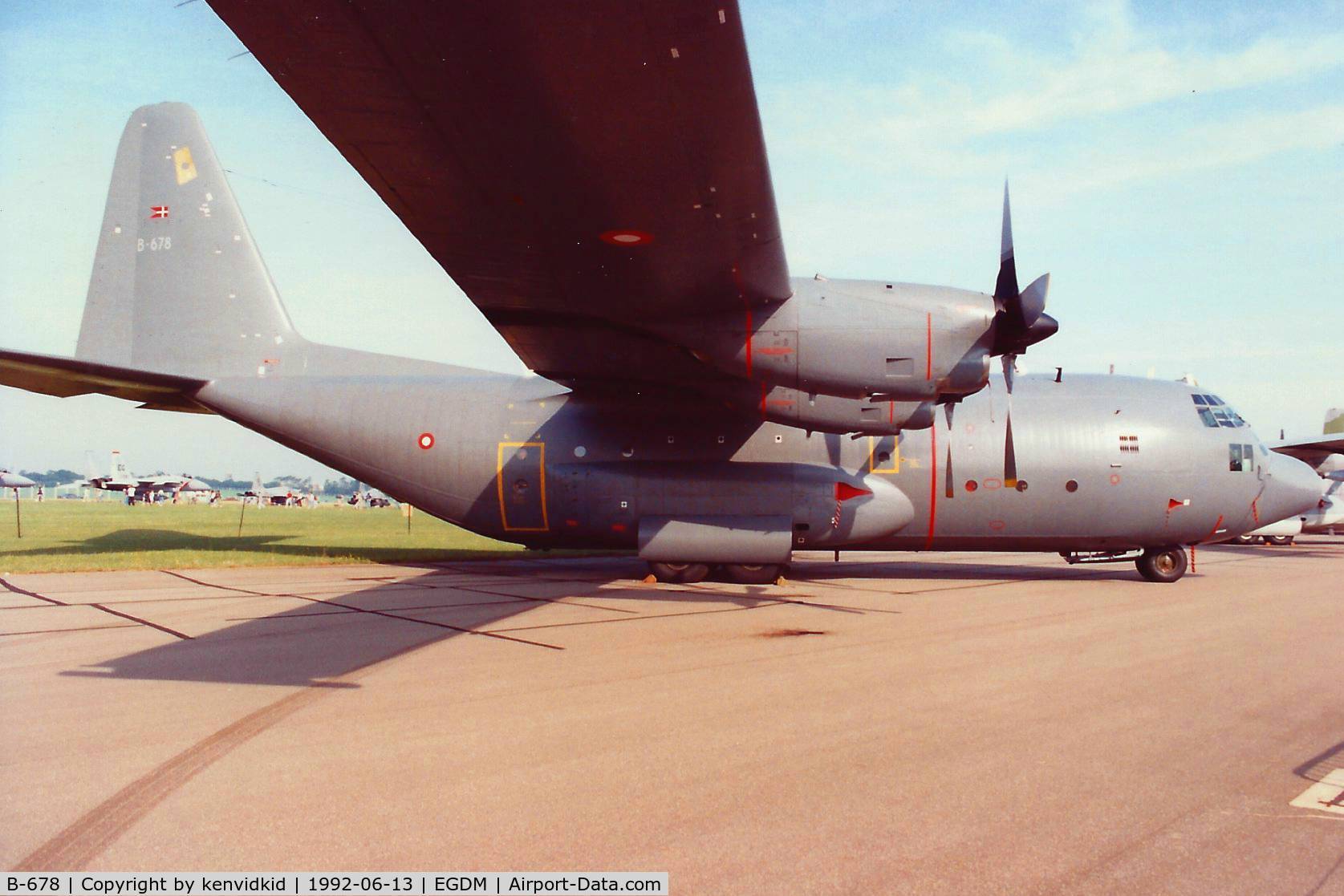 B-678, 1973 Lockheed C-130H Hercules C/N 382-4572, At Boscombe Down, scanned from print.