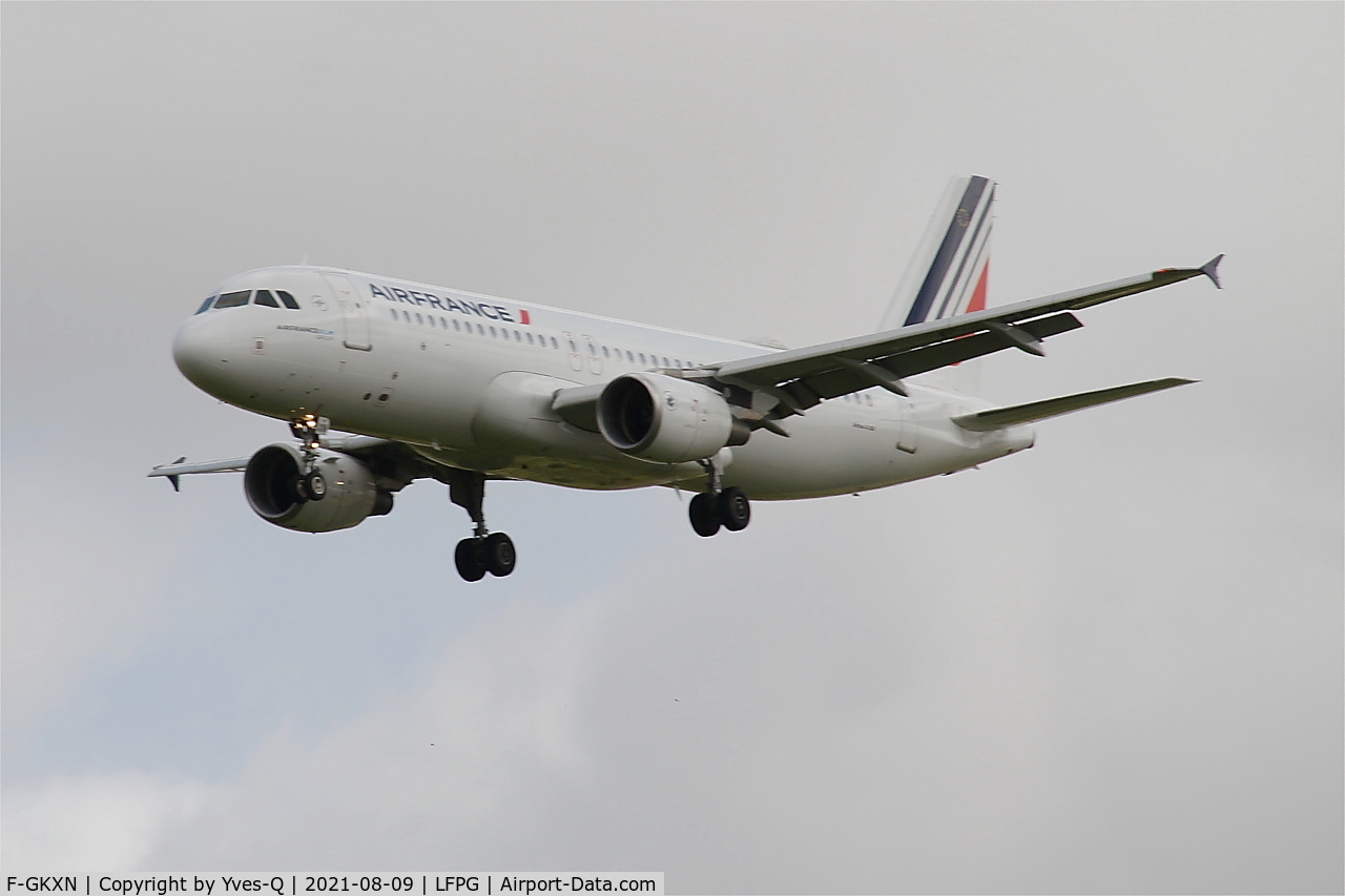 F-GKXN, 2006 Airbus A320-214 C/N 3008, Airbus A320-214, Short approach rwy 26L, Roissy Charles De Gaulle airport (LFPG-CDG)
