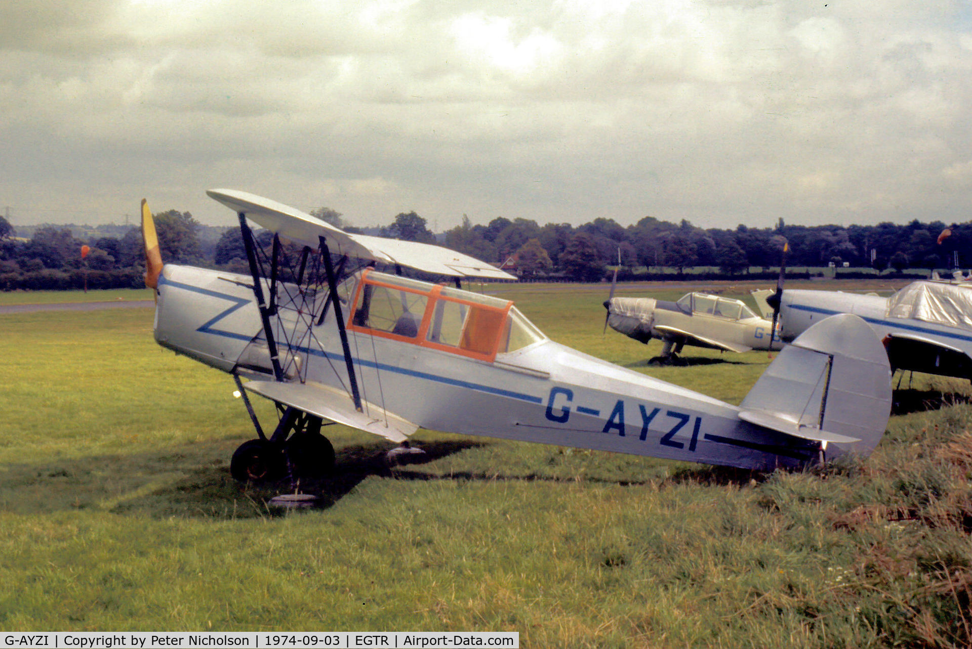 G-AYZI, 1951 Stampe-Vertongen SV-4C C/N 15, SV-4C as seen at Elstree in September 1974