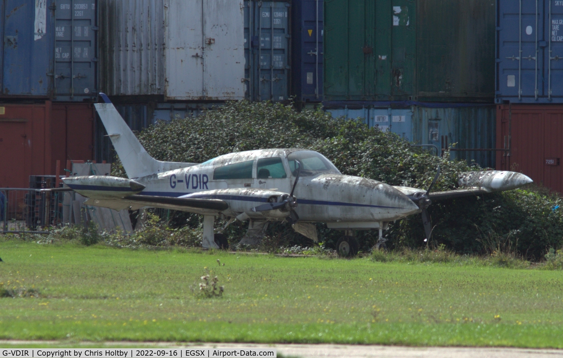 G-VDIR, 1975 Cessna T310R C/N 310R-0211, Nature slowly taking the wreck over at North Weald