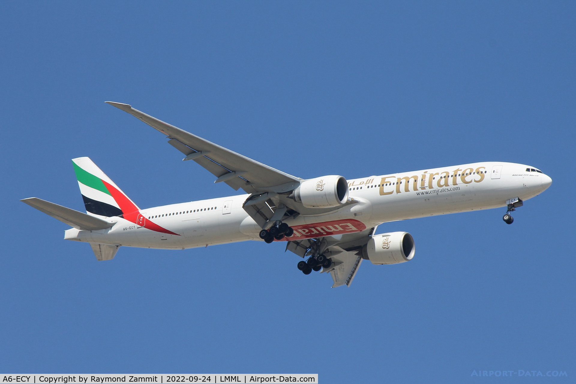 A6-ECY, 2009 Boeing 777-31H/ER C/N 35595, B777 A6-ECY Emirates Airlines