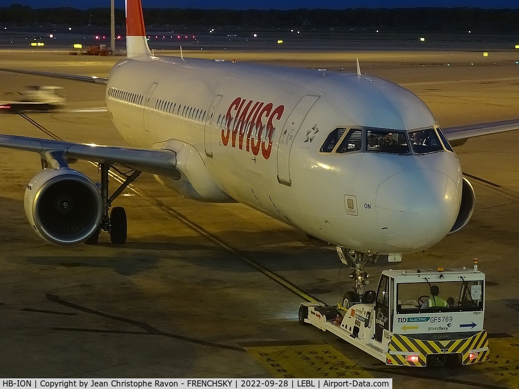HB-ION, 2013 Airbus A321-212 C/N 5567, Barcelona (BCN)	Zurich (ZRH)	LX1957