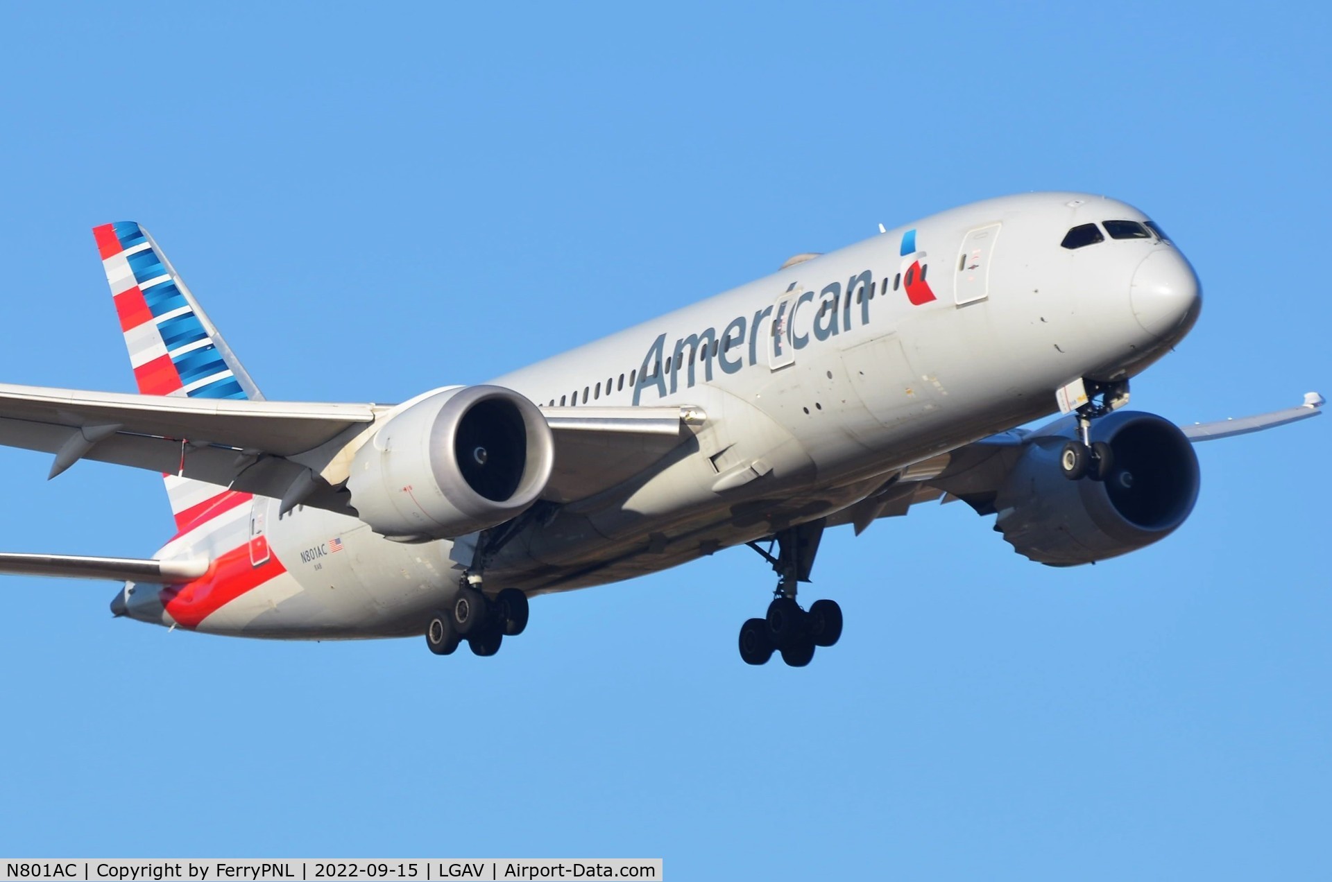 N801AC, 2015 Boeing 787-8 Dreamliner Dreamliner C/N 40619, American B788 on approach