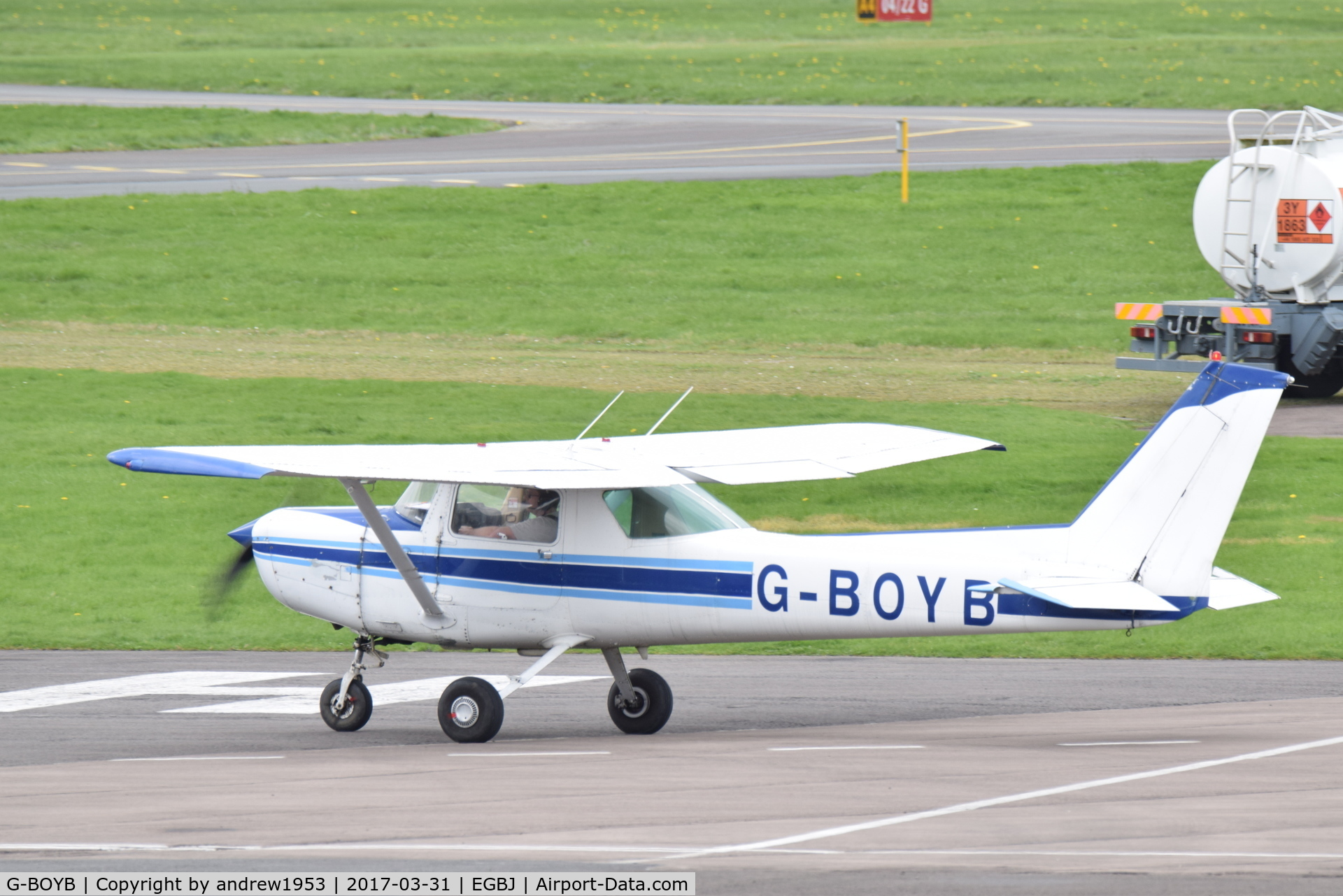 G-BOYB, 1980 Cessna A152 Aerobat C/N A152-0928, G-BOYB at Gloucestershire Airport.