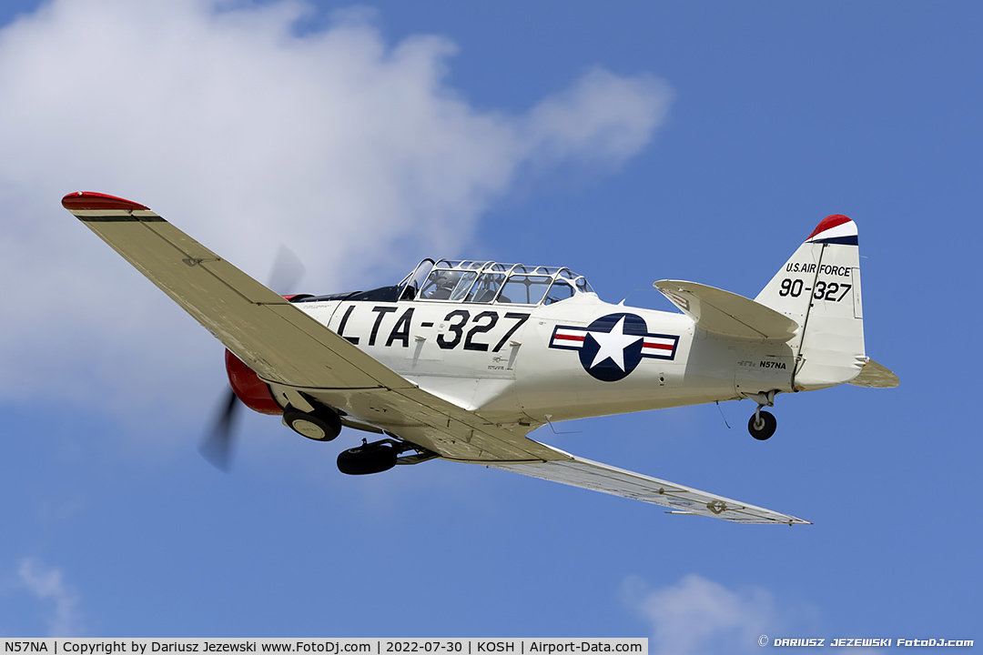 N57NA, 1951 North American AT-6G Texan C/N 168-431 (49-3327), North American AT-6G Texan  C/N 49-3327, N57NA