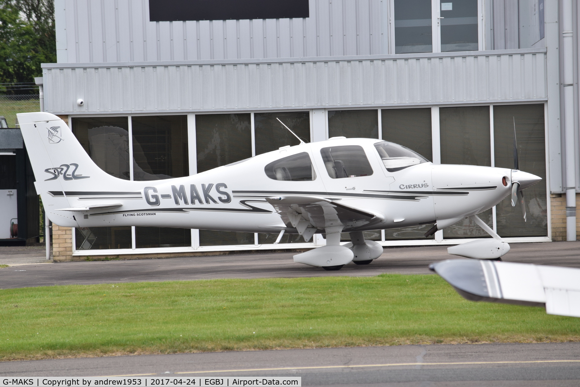 G-MAKS, 2002 Cirrus SR22 C/N 0367, G-MAKS at Gloucestershire Airport.