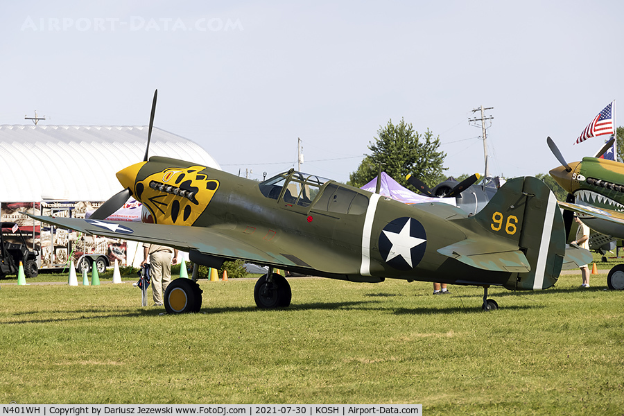 N401WH, 1942 Curtiss P-40K Warhawk C/N 42-10256, Curtiss P-40K Warhawk  C/N 42-10256, N401WH