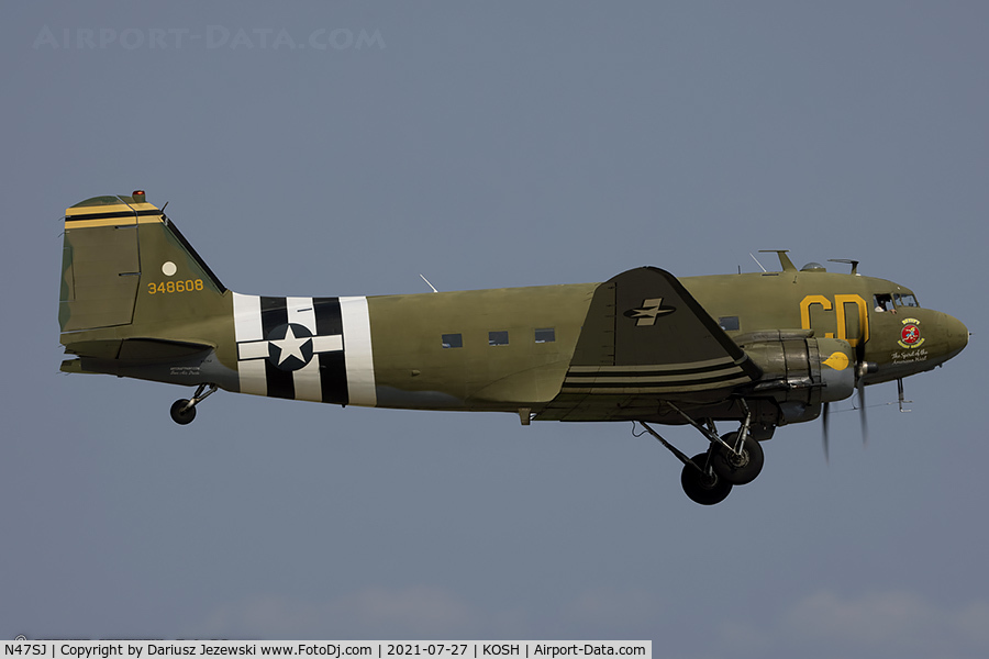 N47SJ, 1943 Douglas DC3C-R (C-47B-5-DK) C/N 14423, Douglas DC-3C-R 