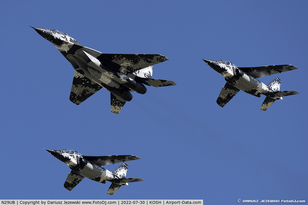 N29UB, 1989 Mikoyan-Gurevich MiG-29UB C/N 50903014896, Mikoyan-Gurevich MiG-29UB  C/N 50903014896, N29UB