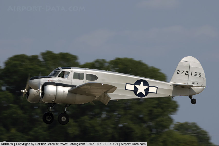 N88878, 1943 Cessna UC-78C (T-50) Bobcat C/N 4121, Cessna T-50 Bobcat 