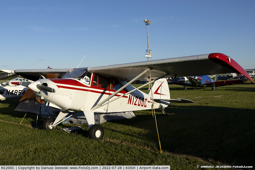 N1200C, 1953 Piper PA-22 C/N 22-1007, Piper PA-22 Tri-Pacer  C/N 22-1007, N1200C