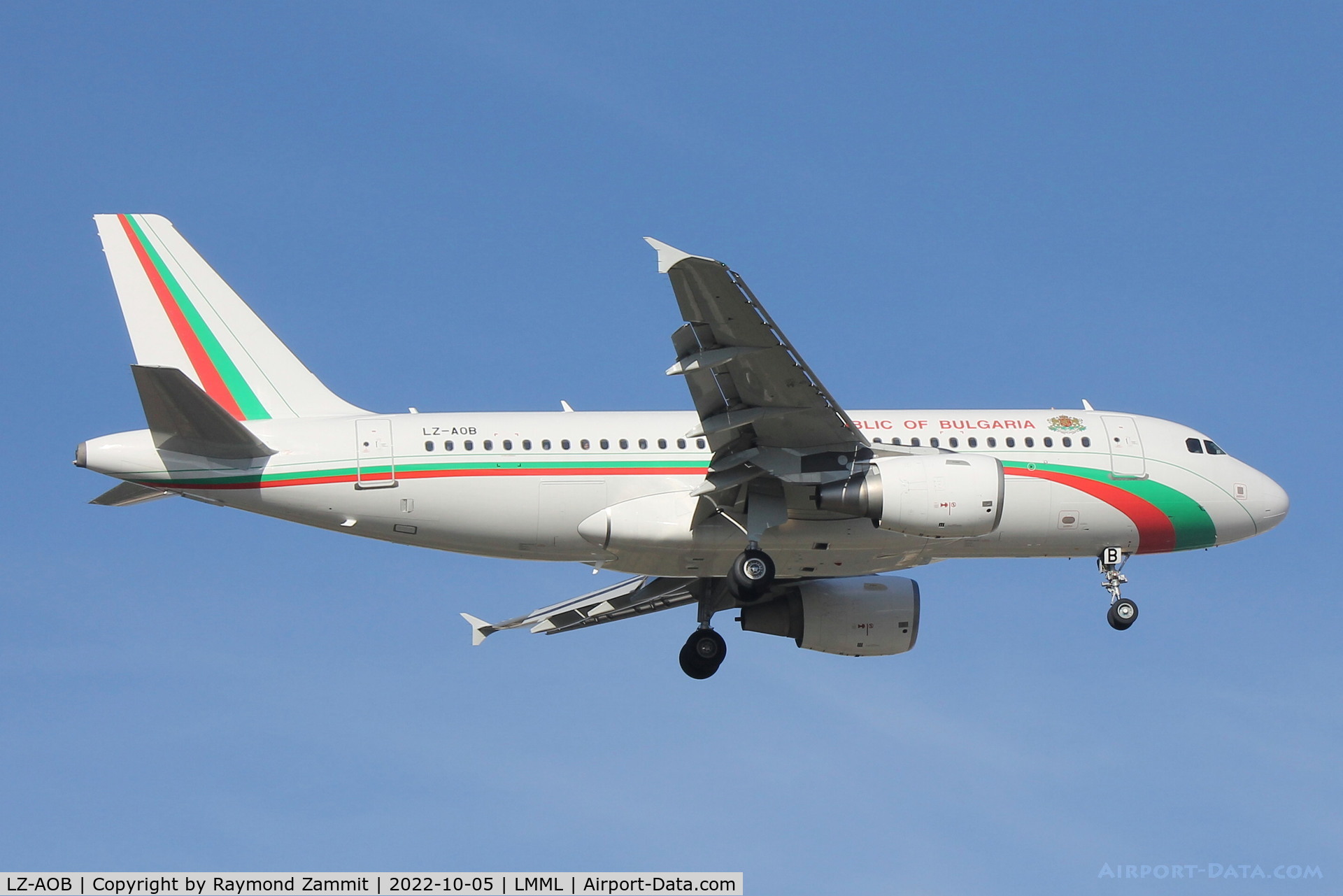 LZ-AOB, 2007 Airbus A319-111 C/N 3188, A319 LZ-AOB Government of Bulgaria