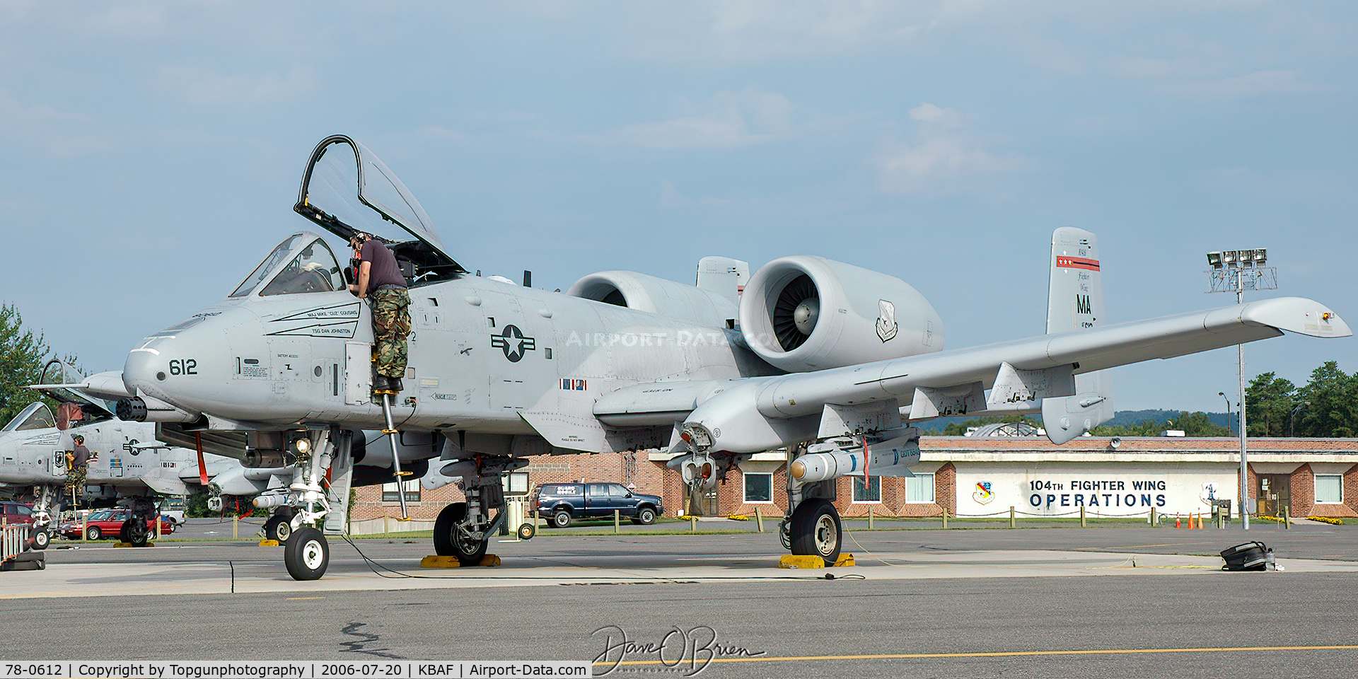 78-0612, 1978 Fairchild Republic A-10A Thunderbolt II C/N A10-0232, Prepping the jets prior to morning launch