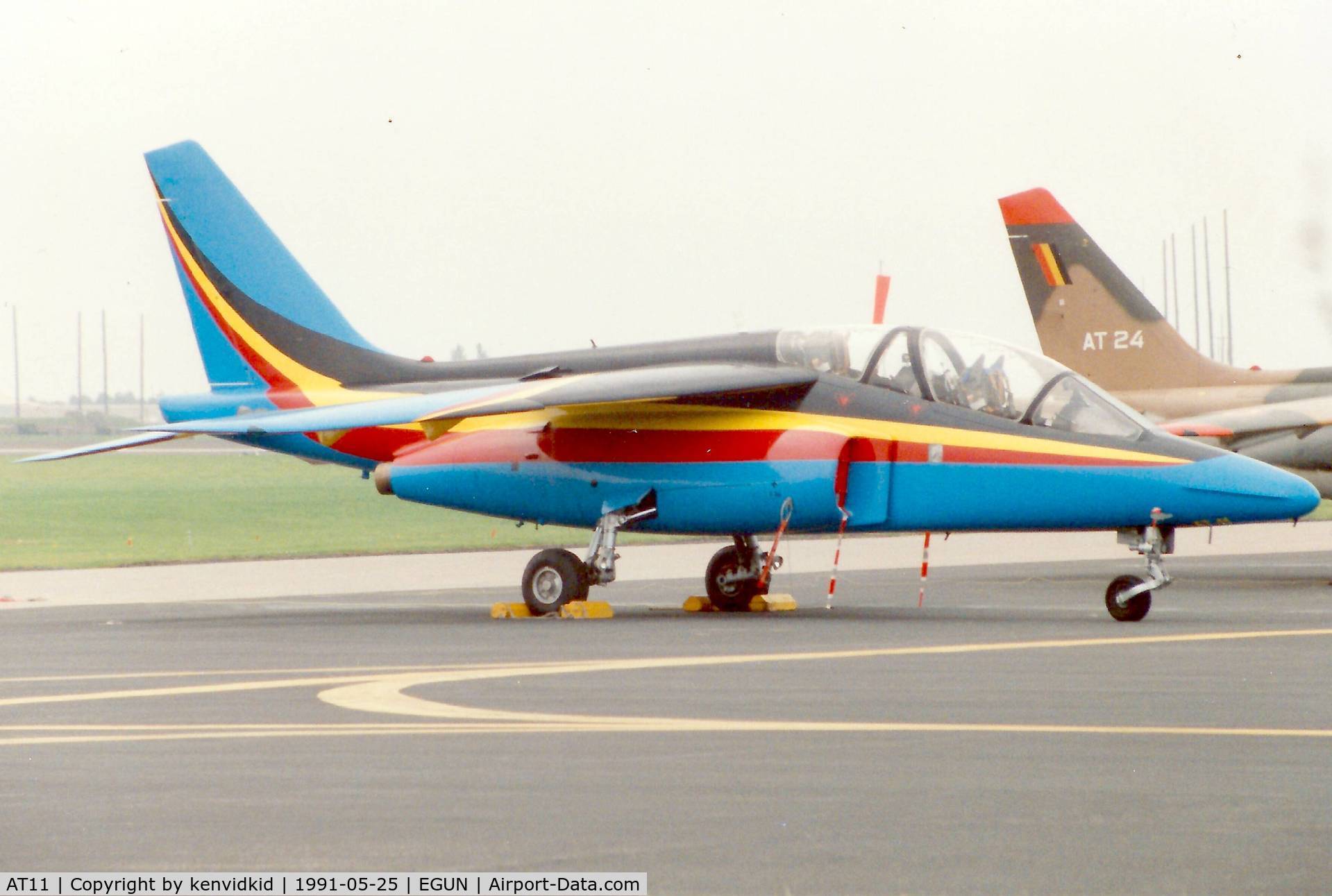 AT11, Dassault-Dornier Alpha Jet 1B C/N B11/1032, At the 1991 Mildenhall Air Fete. Scanned from print.