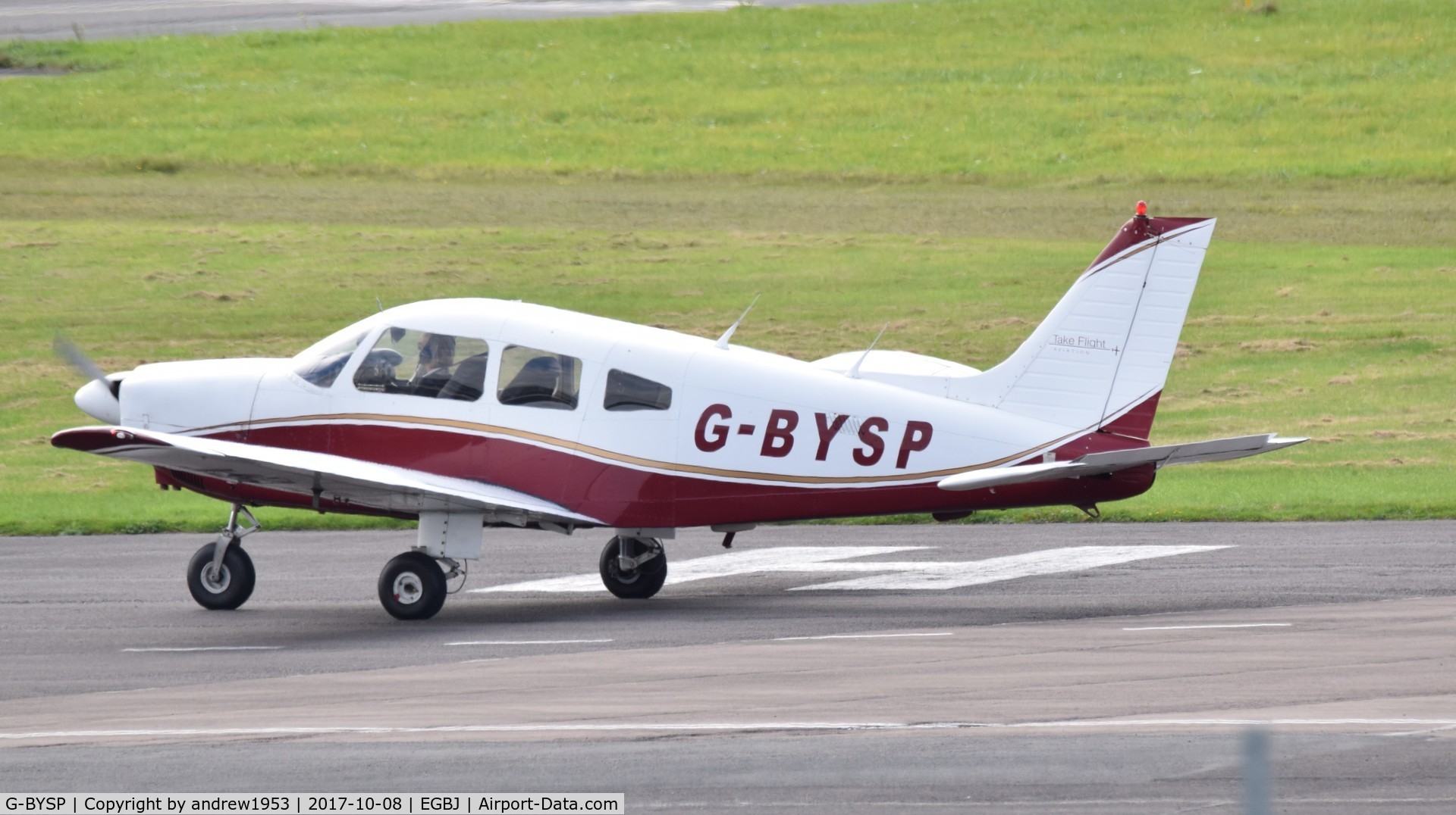 G-BYSP, 1985 Piper PA-28-181 Cherokee Archer II C/N 28-8590047, G-BYSP at Gloucestershire Airport.