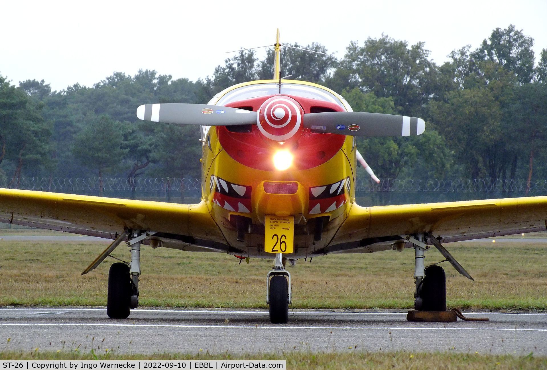 ST-26, SIAI-Marchetti SF-260MB C/N 10-26, SIAI-Marchetti SF.260MB of the FAeB (Belgian Air Force) at the 2022 Sanicole Spottersday at Kleine Brogel air base