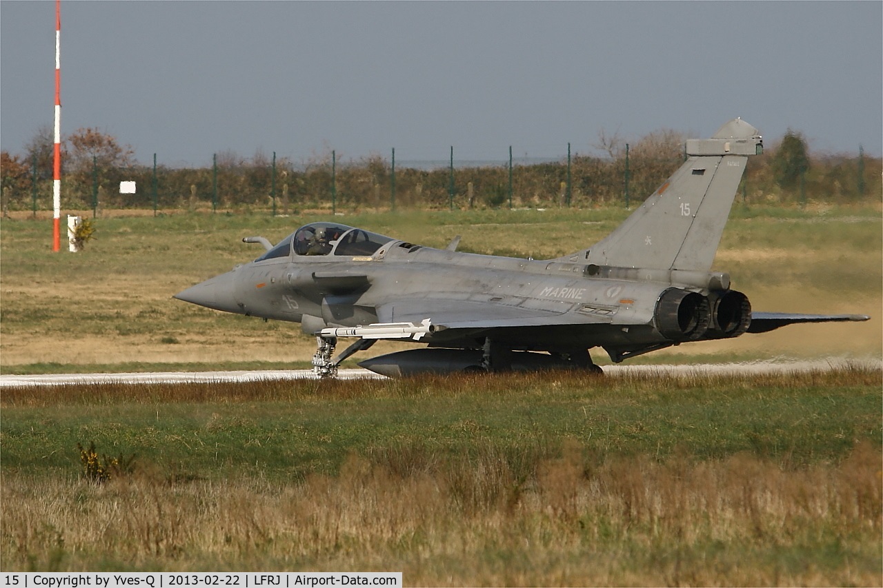 15, Dassault Rafale M C/N 15, Dassault Rafale M, Holding point rwy 08, Landivisiau Naval Air Base (LFRJ)