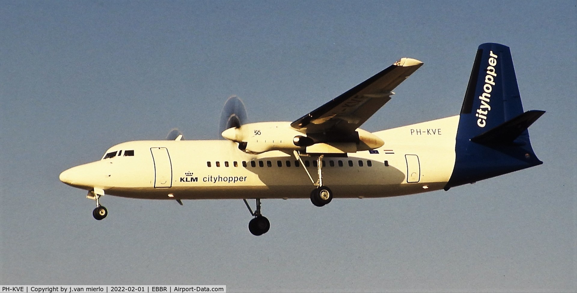 PH-KVE, 1990 Fokker 50 C/N 20206, Slide scan