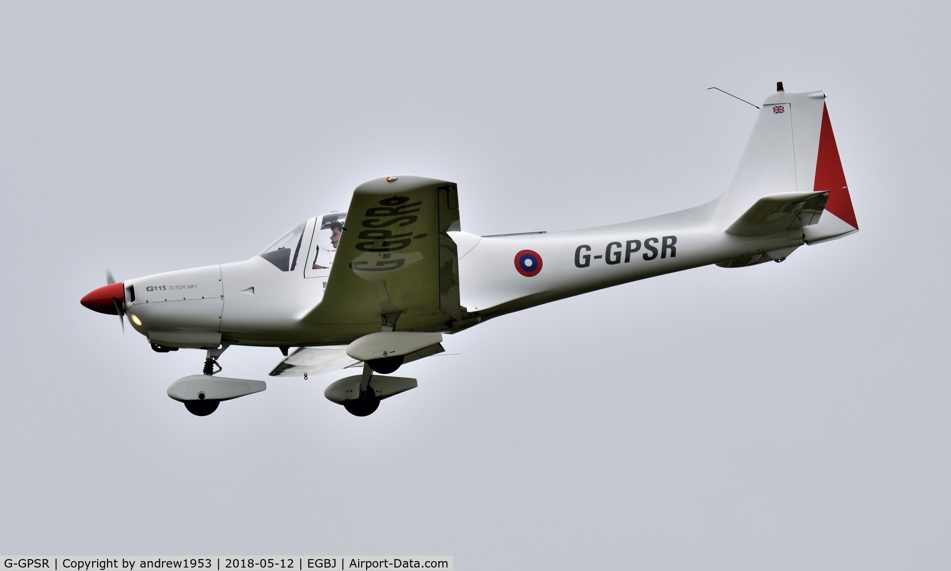 G-GPSR, 1988 Grob G-115 C/N 8024, G-GPSR at Gloucestershire Airport.