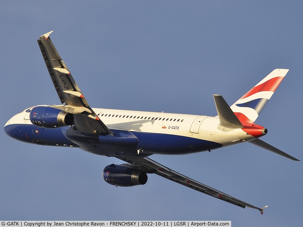 G-GATK, 2002 Airbus A320-233 C/N 1902, British Airways BA2821/BAW281T take off to London LGW