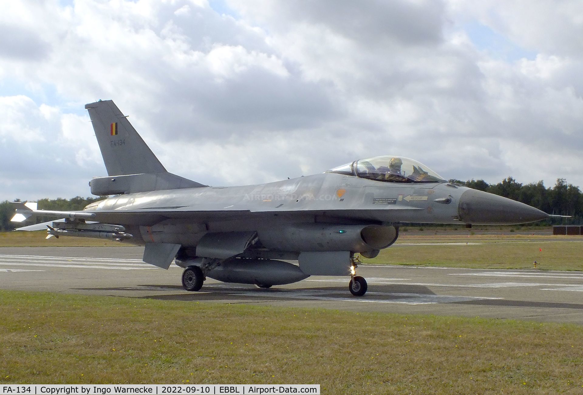 FA-134, SABCA F-16AM Fighting Falcon C/N 6H-134, General Dynamics (SABCA) F-16AM Fighting Falcon of the FAeB (Belgian air force) at the 2022 Sanicole Spottersday at Kleine Brogel air base