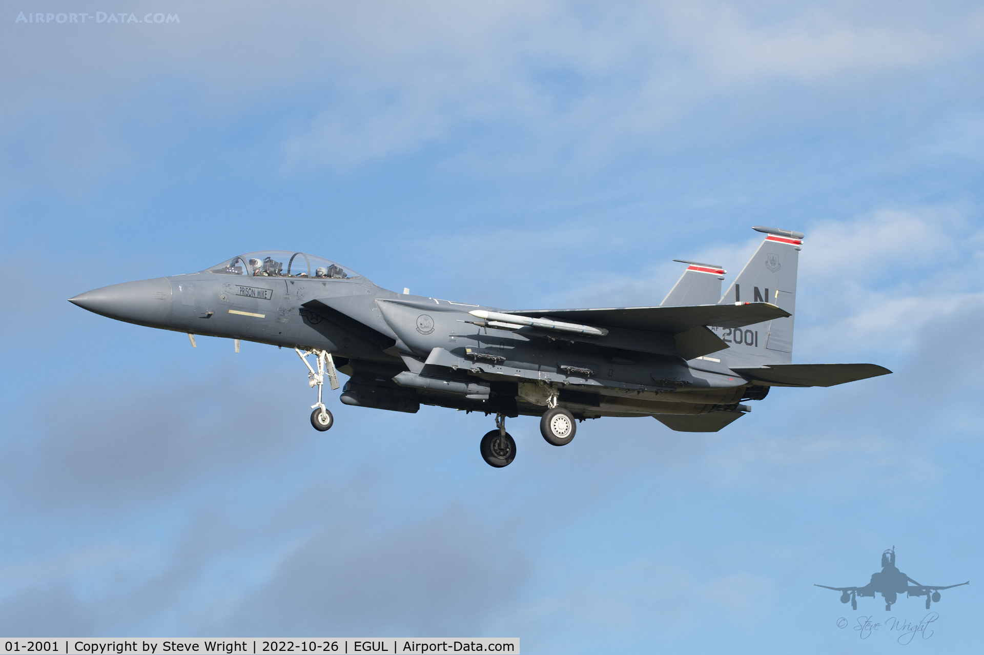 01-2001, 2001 McDonnell Douglas F-15E Strike Eagle C/N 1372/E233, RAF Lakenheath UK