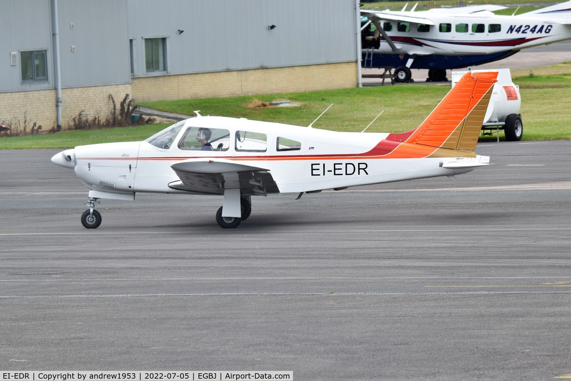 EI-EDR, 1974 Piper PA-28R-200-2 Cherokee Arrow C/N 28R-7435265, EI-EDR at Gloucestershire Airport.