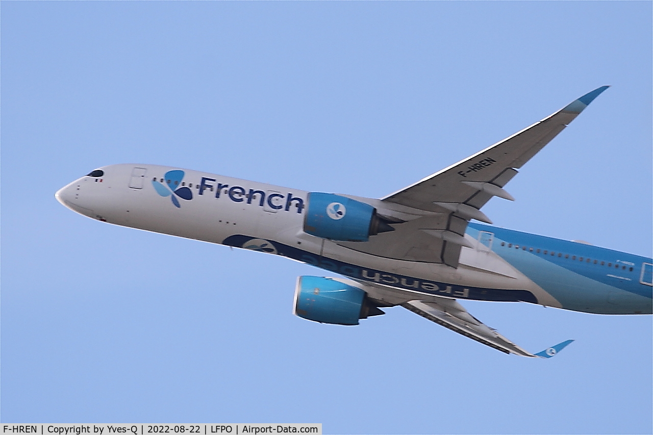 F-HREN, 2020 Airbus A350-941 C/N 433, Airbus A350-941, Climbing from rwy 24, Paris-Orly airport (LFPO-ORY)