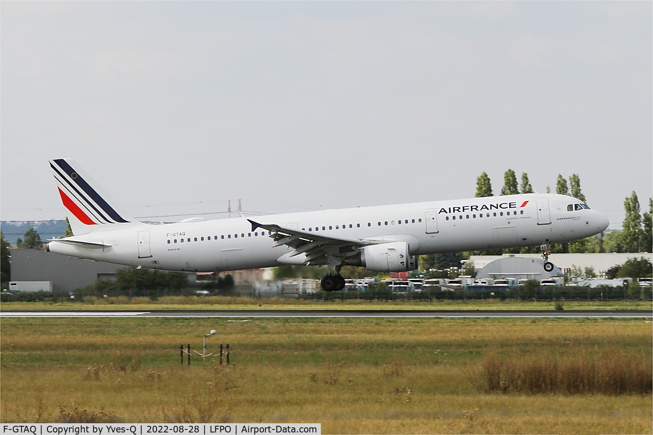 F-GTAQ, 2008 Airbus A321-211 C/N 3399, Airbus A321-211, Landing rwy 06, Paris-Orly airport (LFPO-ORY)