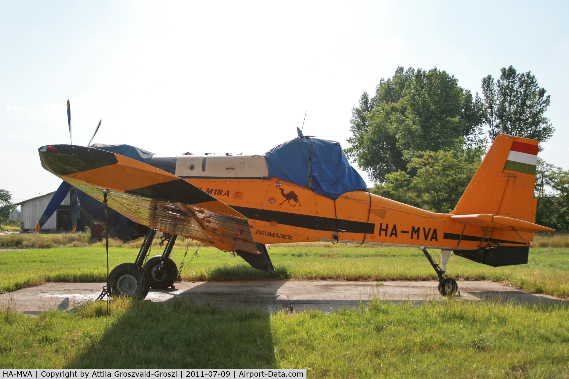 HA-MVA, 1988 PZL-Mielec M-18A Dromader C/N 1Z007-06, Tiszasüly Agricultural Airport and take-off field, Hungary