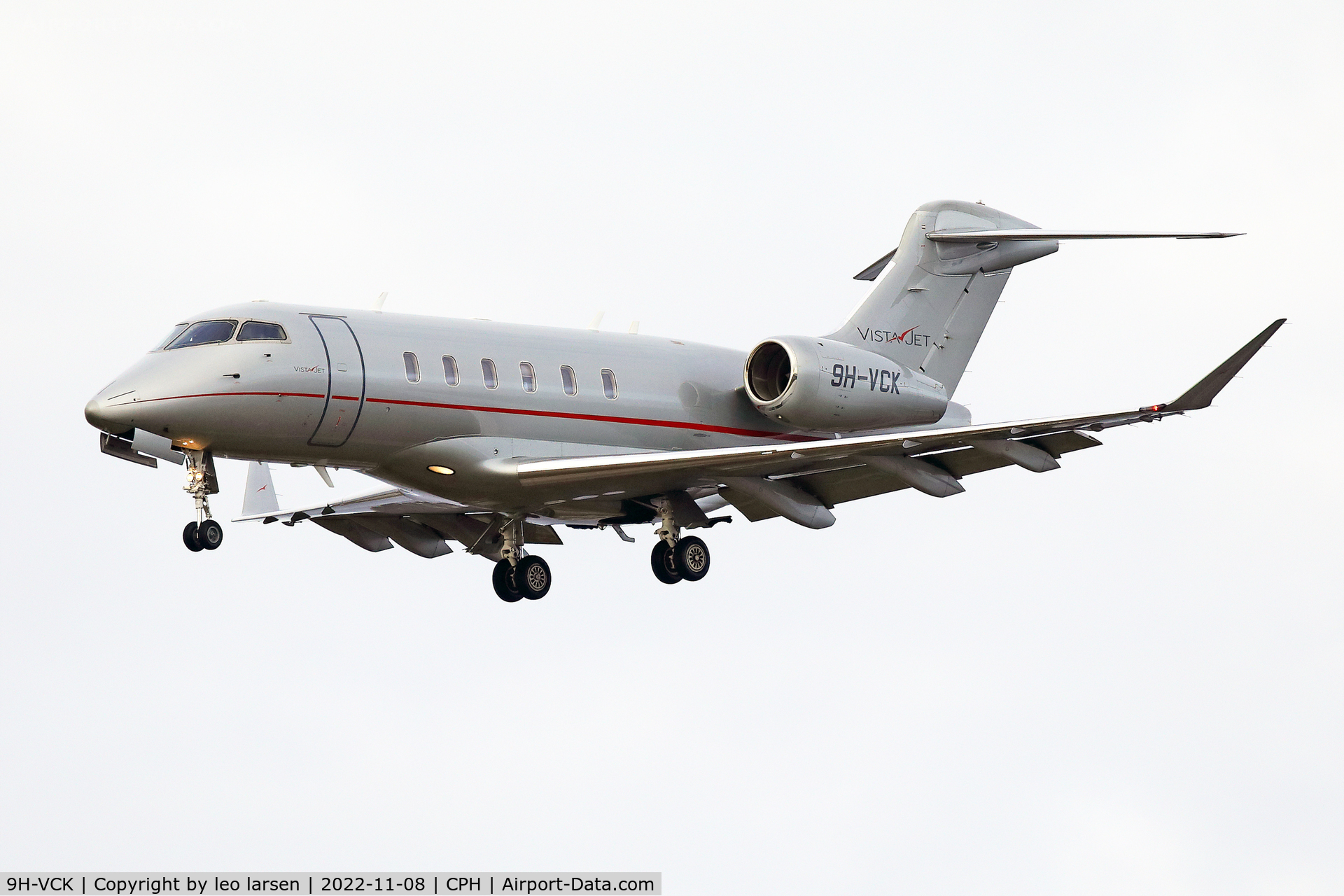 9H-VCK, 2015 Bombardier Challenger 350 (BD-100-1A10) C/N 20592, Copenhagen 8.11.2022