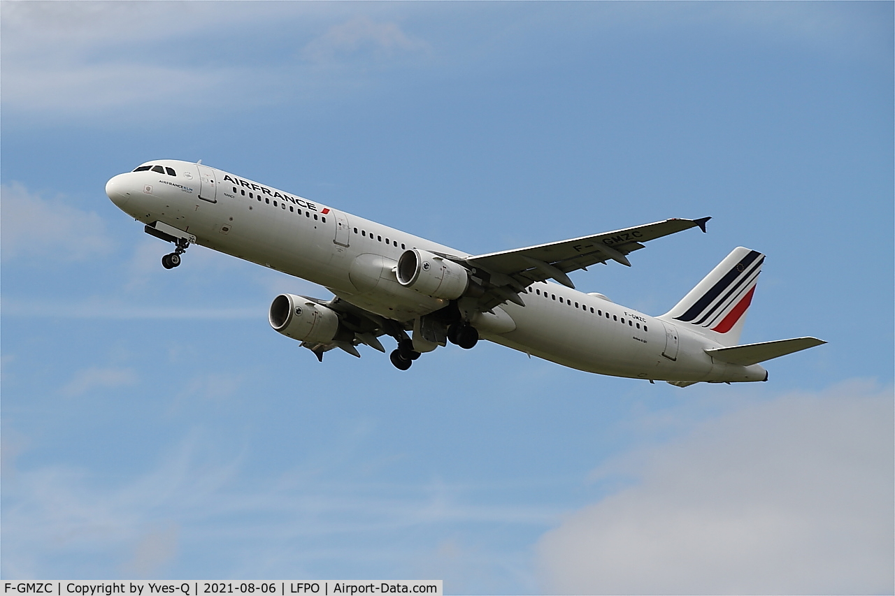 F-GMZC, 1995 Airbus A321-111 C/N 521, Airbus A321-111, Taking off rwy 24, Paris-Orly airport (LFPO-ORY)