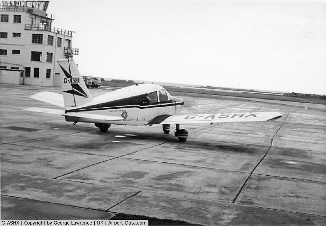 G-ASHX, 1963 Piper PA-28-180 Cherokee C/N 28-1266, In August 1965, after spending three weeks on my back due to a motorcycle racing crash at Brands Hatch, we hired G-ASHX and flew to the Isle of Man. The pilot was an American Lance Weil. From memory, the aircraft flew faultlessly.