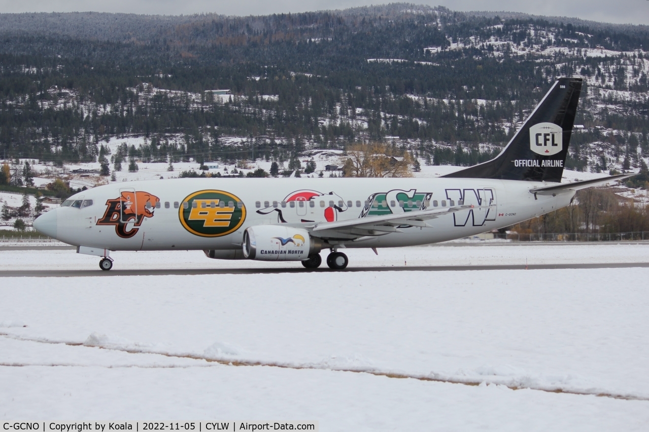 C-GCNO, 1999 Boeing 737-36N C/N 28596, Departure to Edmonton.