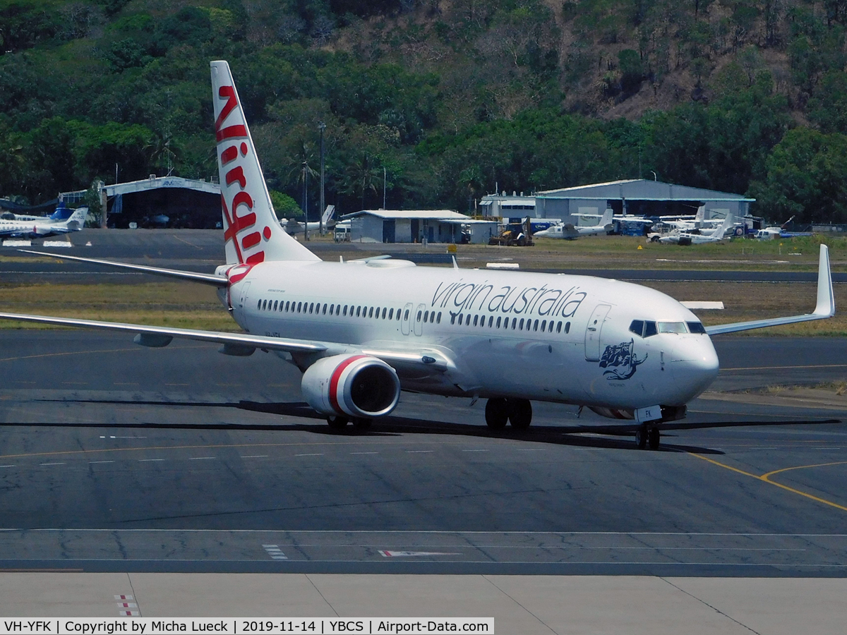 VH-YFK, 2011 Boeing 737-8FE C/N 41004, At Cairns