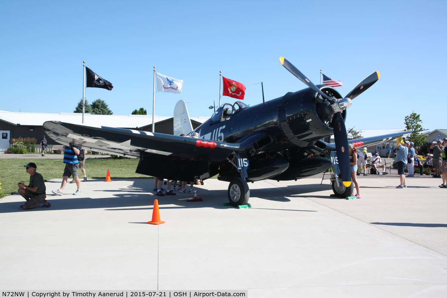 N72NW, 1944 Goodyear FG-1D Corsair C/N 3697, 1944 Goodyear FG-1D Corsair, c/n: 3697, AirVenture 2015