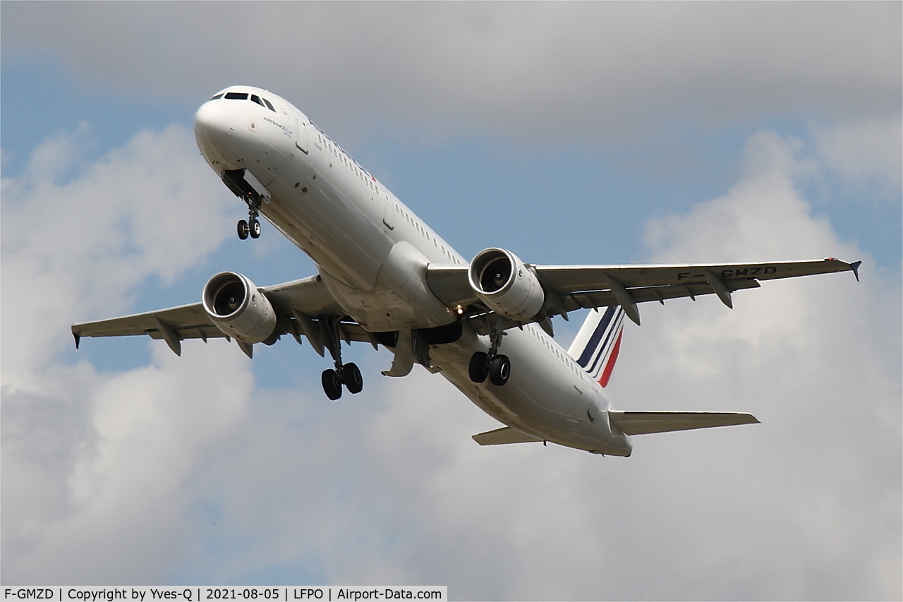 F-GMZD, 1995 Airbus A321-111 C/N 0529, Airbus A321-111, Taking off rwy 24, Paris-Orly airport (LFPO-ORY)