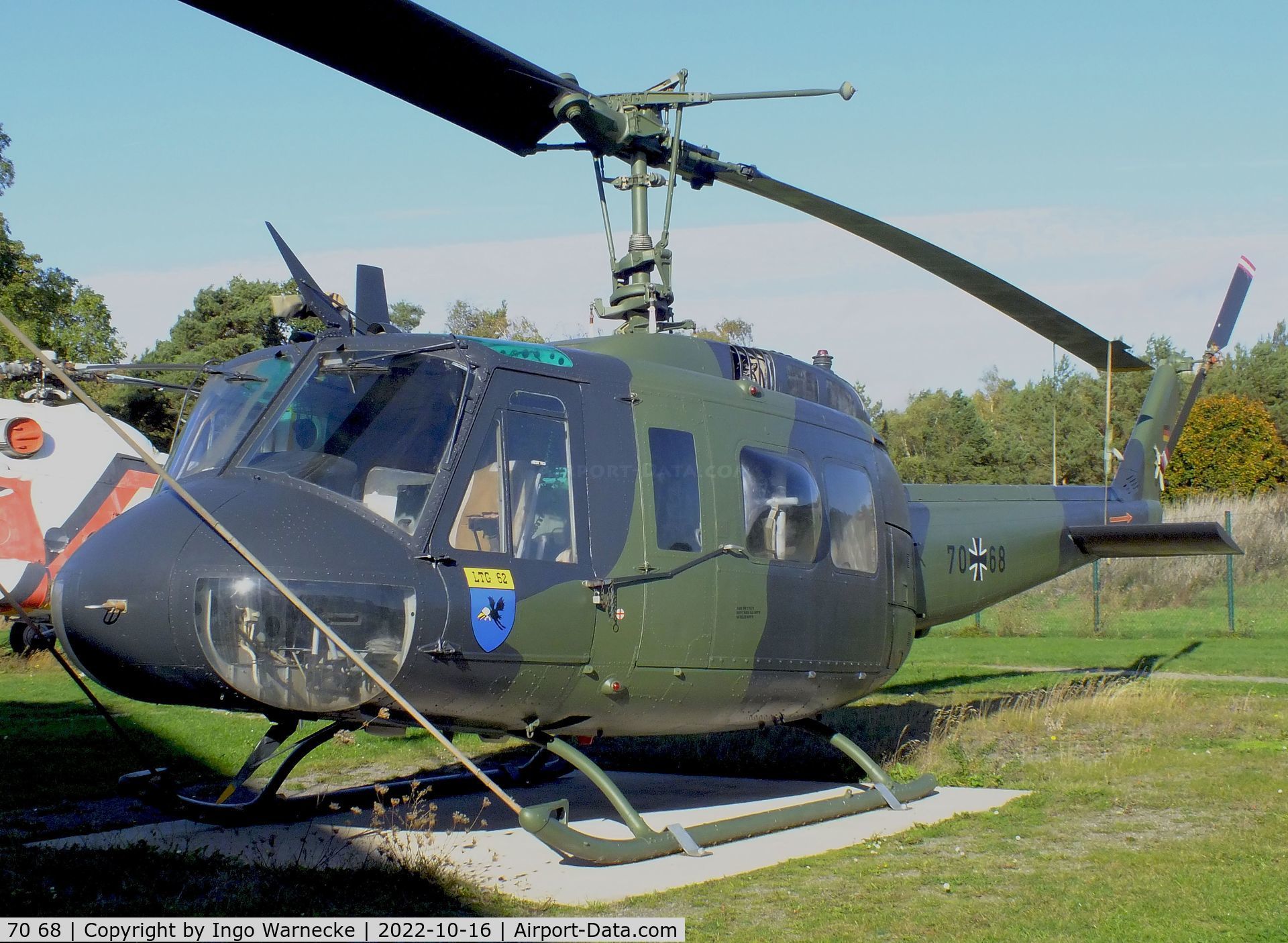 70 68, Bell (Dornier) UH-1D Iroquois (205) C/N 8128, Bell (Dornier) UH-1D Iroquois at the Ju52-Halle (Lufttransportmuseum), Wunstorf