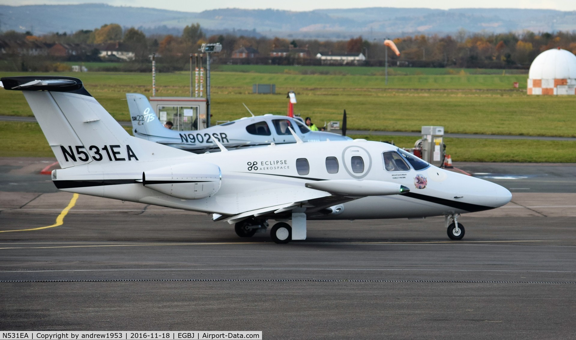 N531EA, 2007 Eclipse Aviation Corp EA500 C/N 000031, N531EA at Gloucestershire Airport.