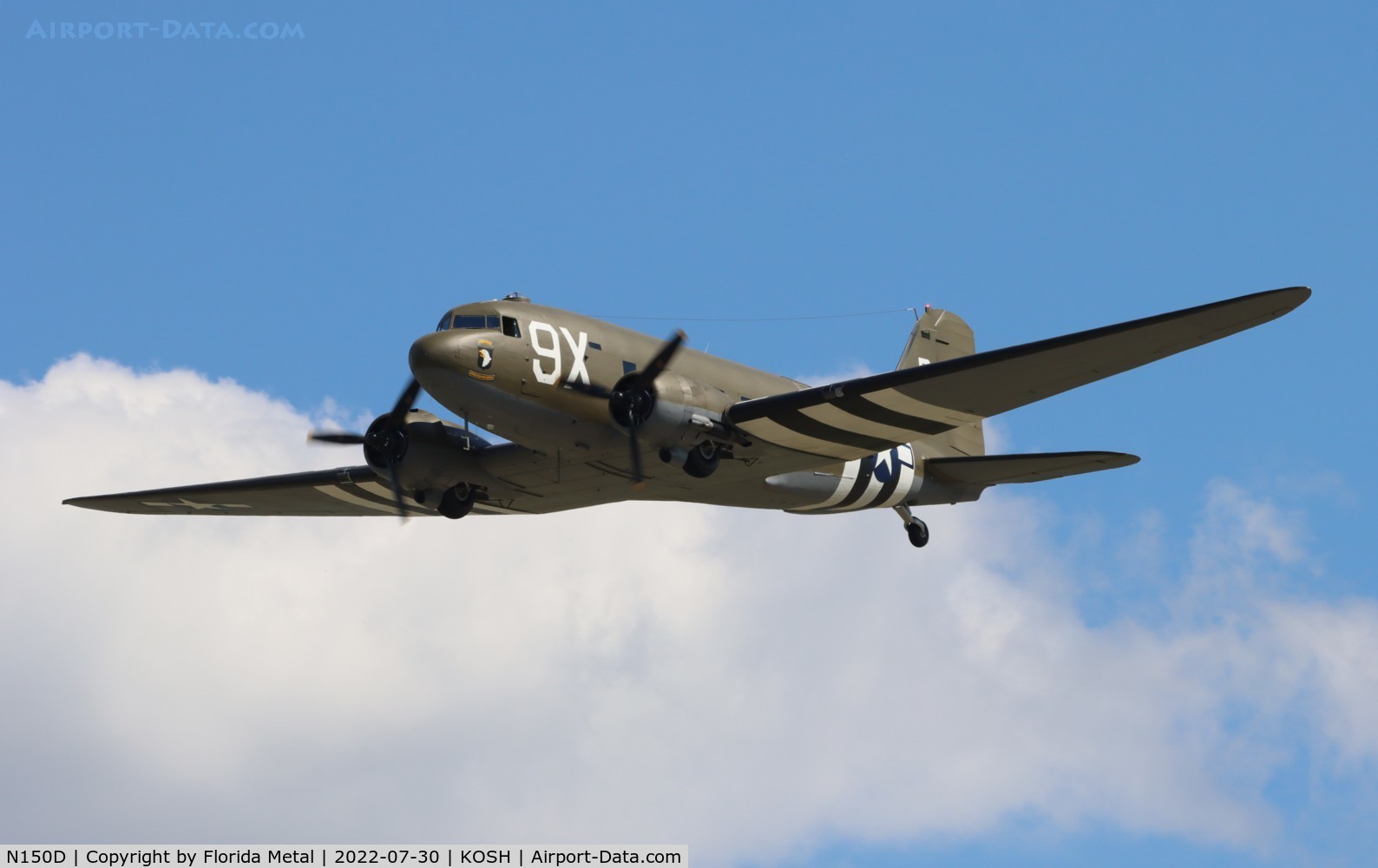 N150D, 1944 Douglas DC3C-S1C3G (C-47A) C/N 20195, OSH 2022