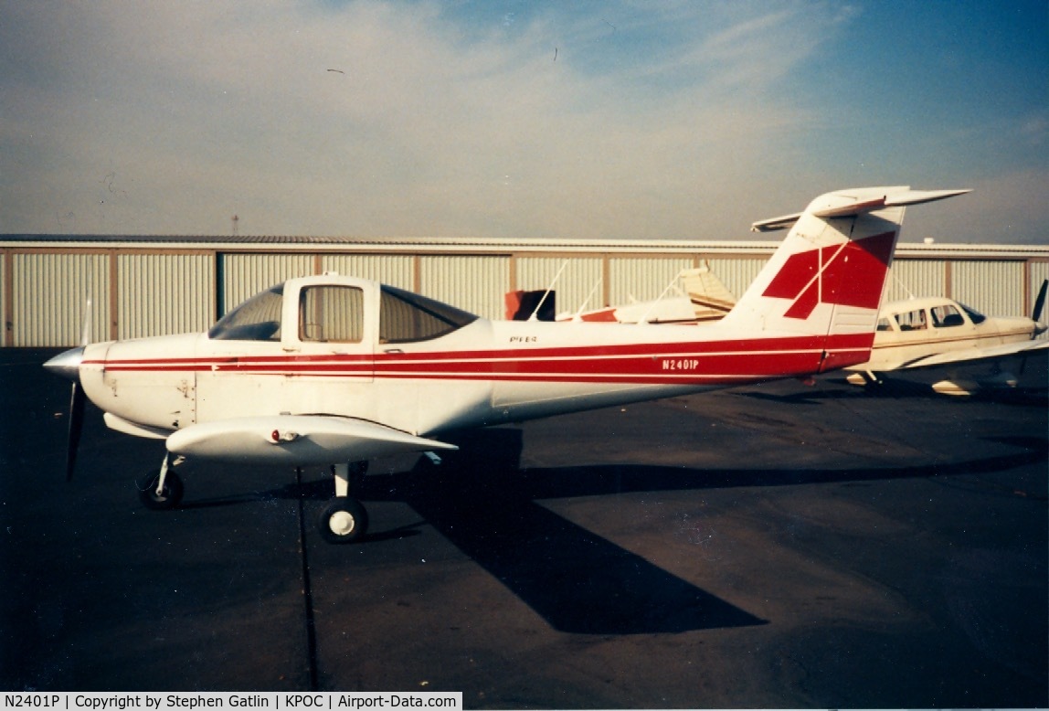 N2401P, 1979 Piper PA-38-112 Tomahawk C/N 38-79A0975, Brackett Field, Pomona, CA. Scanned from slide. Circa 1995