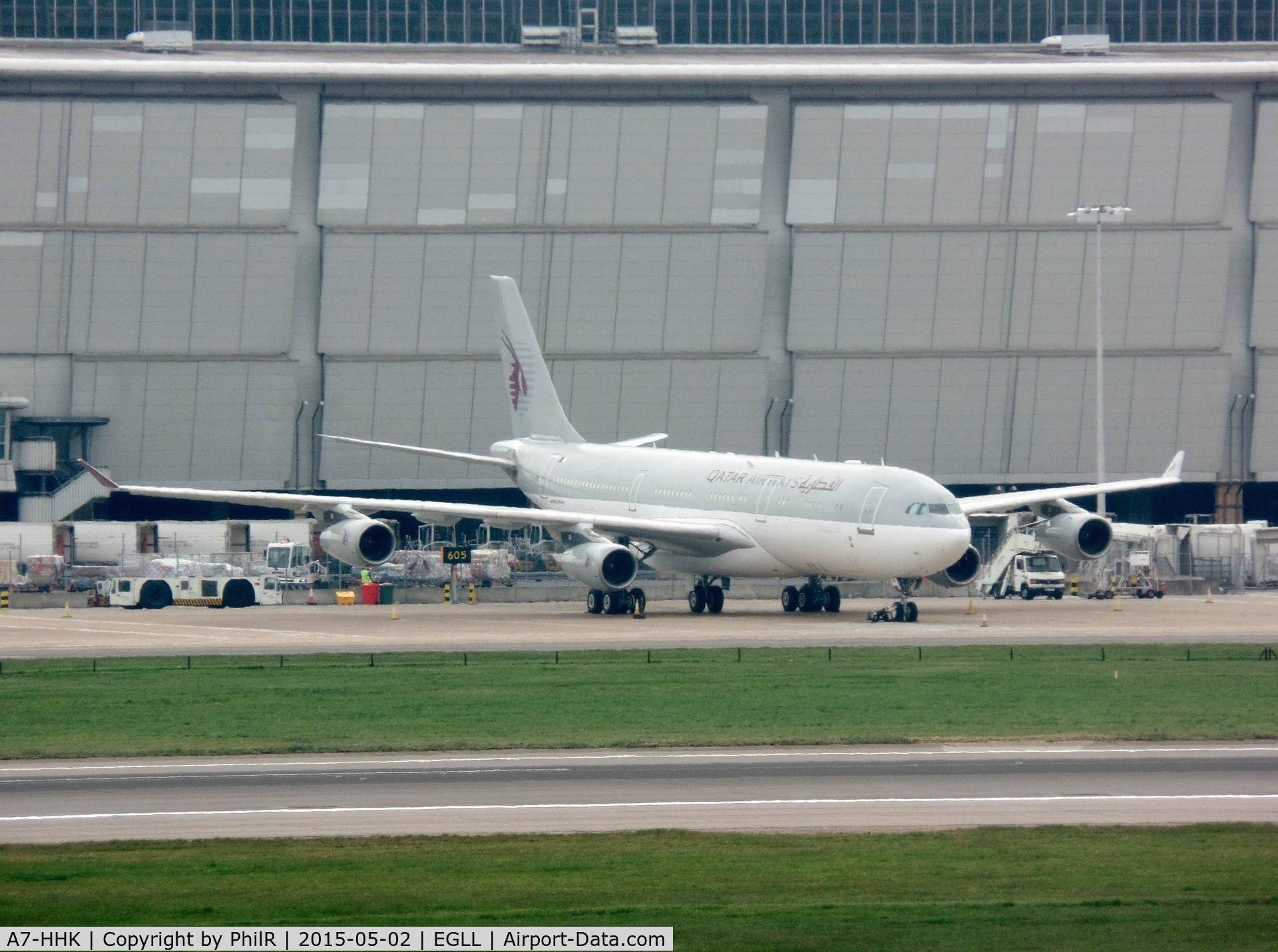 A7-HHK, 1993 Airbus A340-211 C/N 026, A7-HHK 1993 Airbus A340-200 Qatar Amiri Flight Heathrow