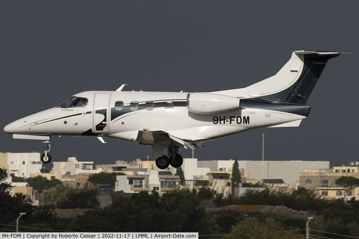 9H-FOM, 2009 Embraer EMB-500 Phenom 100 C/N 50000092, Runway 31