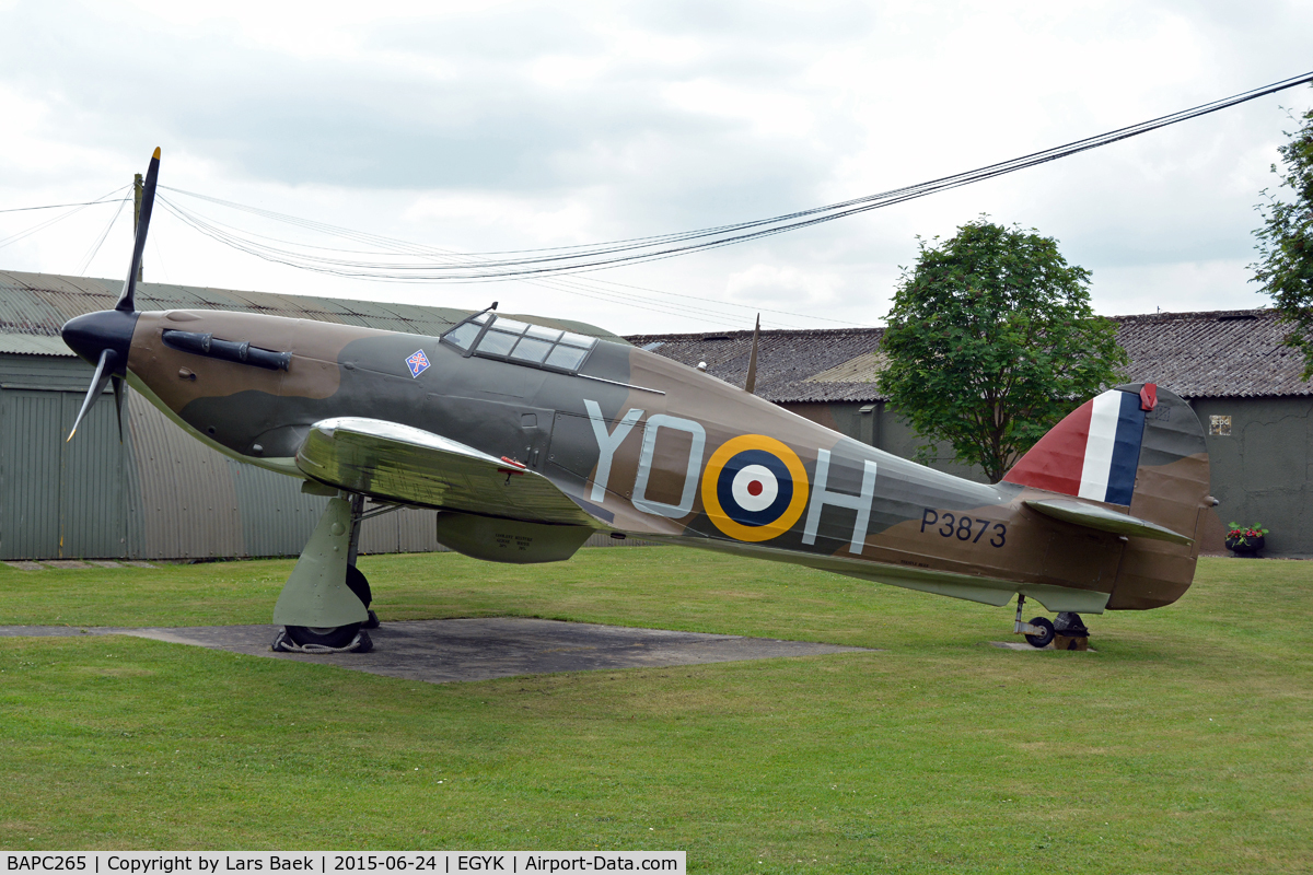 BAPC265, Hawker Hurricane I Replica C/N BAPC.265, On display