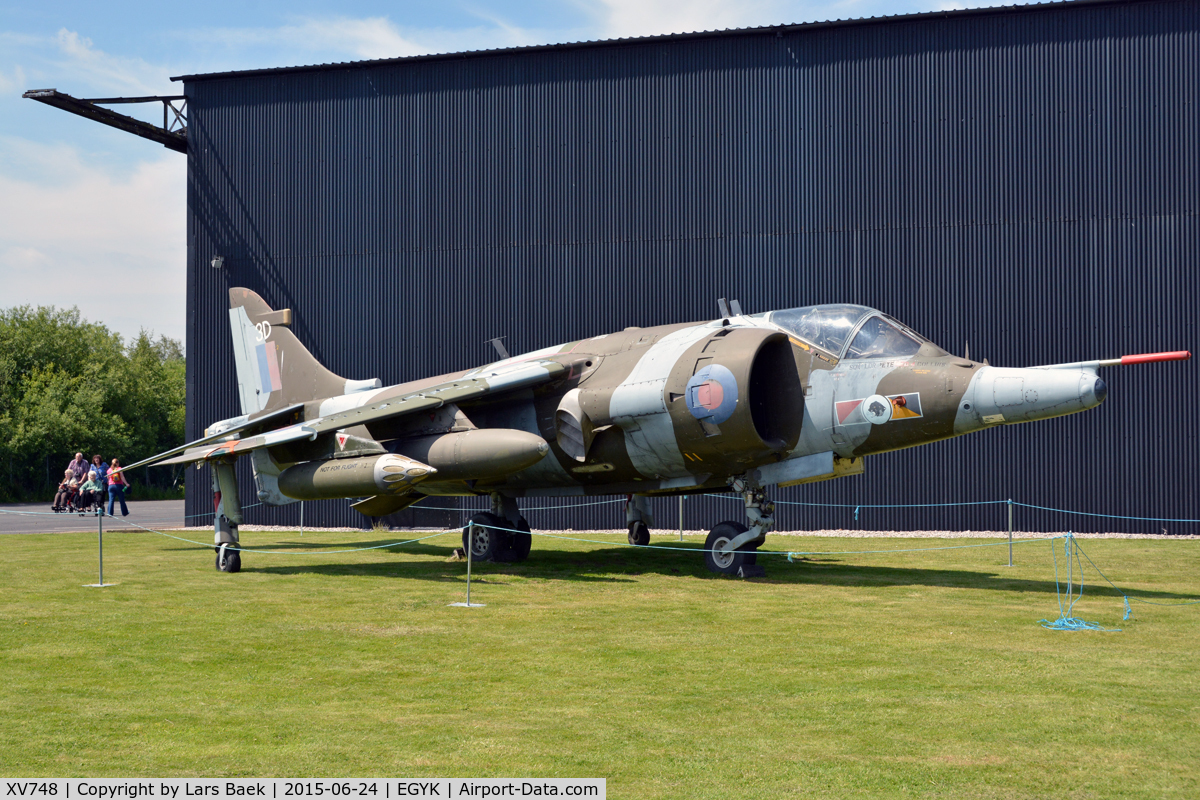 XV748, 1969 Hawker Siddeley Harrier GR.3 C/N 712011, On display