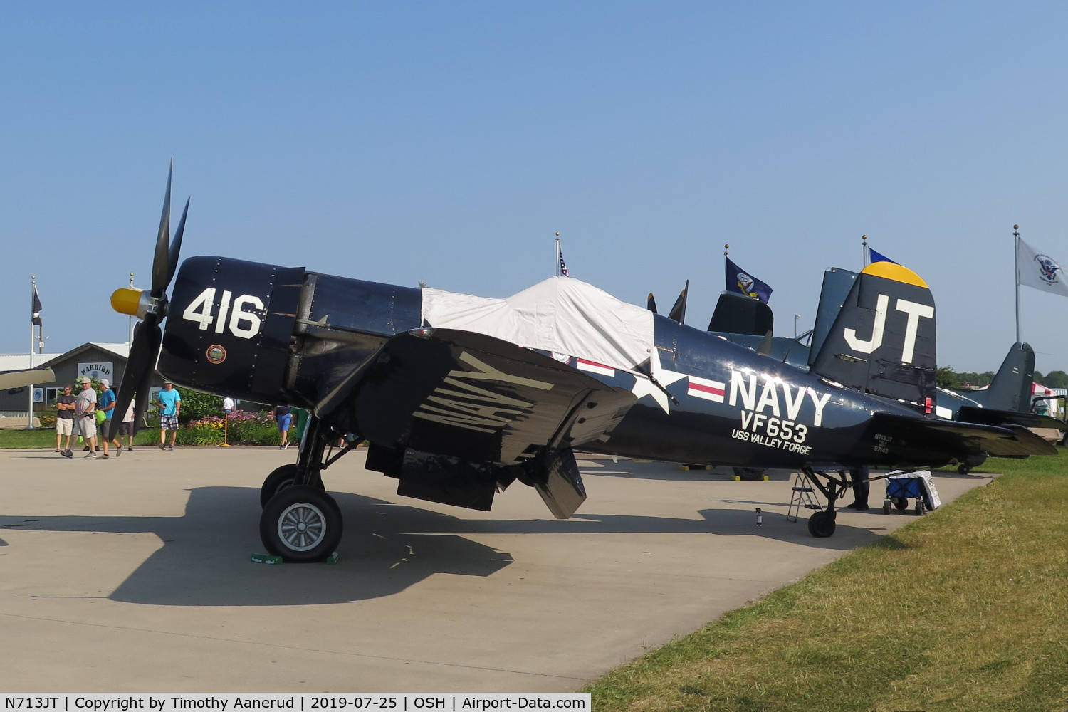 N713JT, 1945 Vought F4U-4B Corsair C/N 97143, 1945 Vought F4U-4B Corsair, c/n: 97143, AirVenture 2019