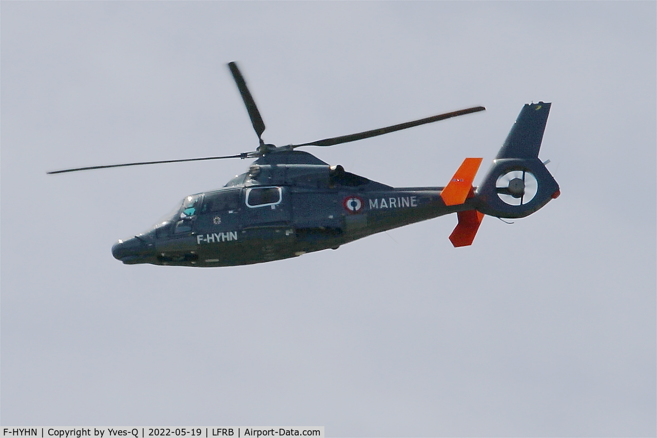 F-HYHN, 2019 Eurocopter AS-365N-3 Dauphin 2 C/N 6754, Eurocopter AS 365 N3 Dauphin, Flight to Brest-Bretagne airport (LFRB-BES)